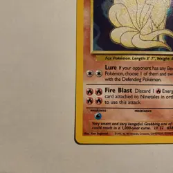 Pokemon TCG Base Set 2 -Ninetales- Holo Rare 13/130 Vintage - LP W/ Swirl 🌀 - Image 5