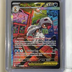 Pokemon Mega Scrafty EX 285/217 Ascended Heroes Full Art Holo - Image 1
