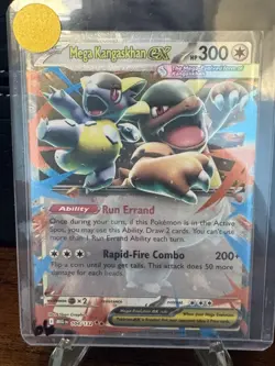 Pokemon TCG Mega Evolution Mega Kangaskhan Ex 104/132 Double Rare Holo NM - Image 1