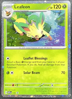 Leafeon 170 Cosmos Holo Black Star Promo Pokemon NM - Image 1