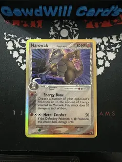 Marowak 10/113 EX Delta Species 2005 Reverse Holo Rare Pokemon Near Mint/LP + - Image 1