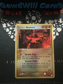 Rhyhorn 67/95 Team Magmas Reverse Holo Pokemon TCG Near Mint - Image 1