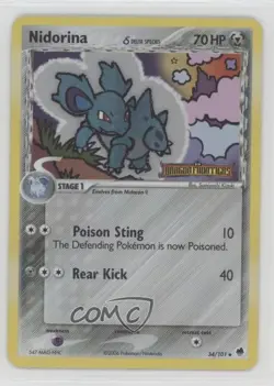 Nidorina Reverse Foil Pokemon EX Dragon Frontiers #34 2006 - Image 1