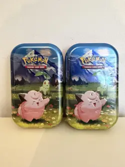 2x Pokemon TCG: Mega Evolution—Ascended Heroes Mini Tin: Clefairy & Chikorita - Image 1