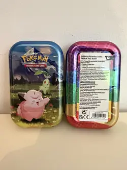 2x Pokemon TCG: Mega Evolution—Ascended Heroes Mini Tin: Clefairy & Chikorita - Image 3