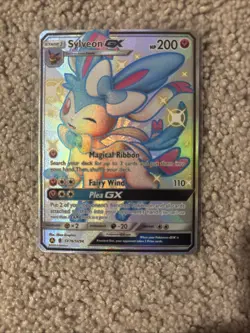 Pokemon TCG Sylveon GX Full Art SV76/SV94 Hidden Fates Shiny Vault NM - Image 1