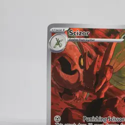 Pokemon 2023 SV03 Obsidian Flames Scizor 205/197 Illustration Rare Holo NM - Image 2