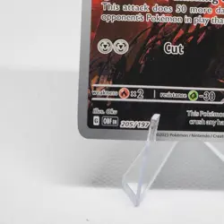 Pokemon 2023 SV03 Obsidian Flames Scizor 205/197 Illustration Rare Holo NM - Image 5