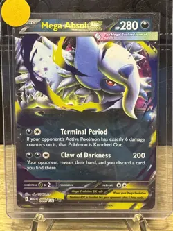 Pokemon TCG Mega Evolution Mega Absol Ex 086/132 Double Rare Holo NM - Image 1