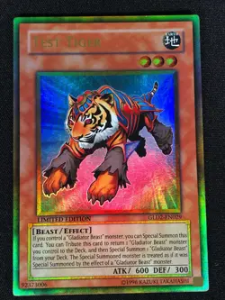 Yugioh Test Tiger GLD2-EN029 Gold (NM) - Image 1