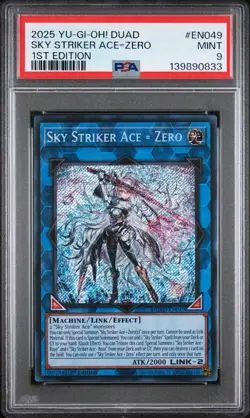Sky Striker Ace = Zero EN049 1st Edition Duad-duelist's Advance Yugioh PSA 9 - Image 1