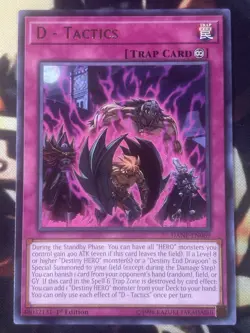 Yugioh: D - Tactics - DANE-EN069 - Rare - 1st Edition - NM - Image 1