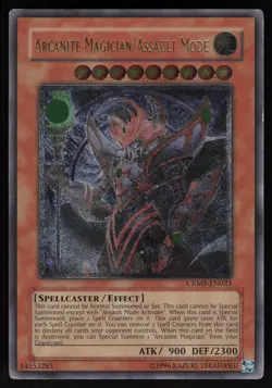 Arcanite Magician/Assault Mode CRMS-EN021 GREY Ultimate Rare Yu-Gi-Oh - Image 1
