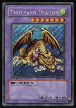Thousand Dragon MRD-143 MRD Secret Rare Asian English 1st Edition Yu-Gi-Oh - Image 1