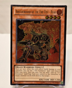 ULTIMATE Rare Brotherhood of the Fire Fist - Bear CBLZ-EN024 UNLIM. Yugioh 862 - Image 1