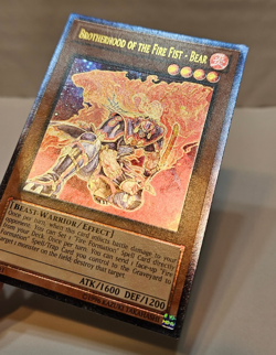 ULTIMATE Rare Brotherhood of the Fire Fist - Bear CBLZ-EN024 UNLIM. Yugioh 862 - Image 3