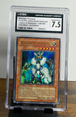 AIRKNIGHT PARSHATH 2003 LOD-062 ULTRA RARE 1ST EDITION YU-GI-OH CGC 7.5 - Image 1