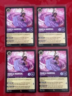 4x Disney Lorcana - Ursula’s Return - Isabela Madrigal - Golden Child 45/204 x4 - Image 1