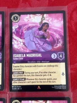 4x Disney Lorcana - Ursula’s Return - Isabela Madrigal - Golden Child 45/204 x4 - Image 2
