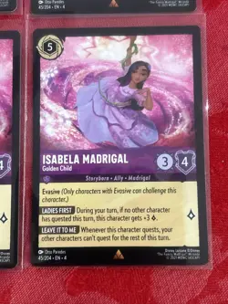 4x Disney Lorcana - Ursula’s Return - Isabela Madrigal - Golden Child 45/204 x4 - Image 5
