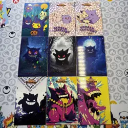 9 Star Holo Gengar Halloween Card Database Non-TCG Pokemon Cards Peru Set #3 - Image 1