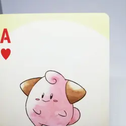 Cleffa A Heart Pokemon trump playing card Gold 2 Pichu Back Nintendo JAPAN - Image 3