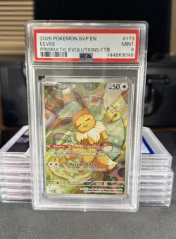 Pokemon Eevee TCG Scarlet & Violet Black Star Promo Card 173 PSA 9 - Image 1