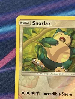 Snorlax Reverse Holo Foil - Hidden Fates 2019 50/68 - Near Mint Pokemon TCG Card - Image 2
