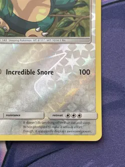 Snorlax Reverse Holo Foil - Hidden Fates 2019 50/68 - Near Mint Pokemon TCG Card - Image 4