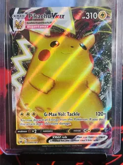 Pokemon Pikachu TCG VMAX Card 044/185 SWSH Vivid Voltage NM Ultra Rare - Image 1