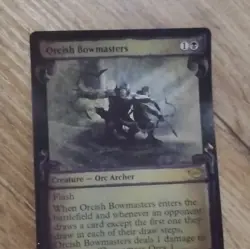 Magic: The Gathering Orcish Bowmasters Creature Black Wizards of the Coast Card - Image 1