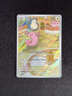 Pokemon TCG Chansey 187/167 Twilight Masquerade Illustration Rare Holo Card - Image 1
