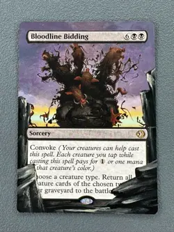 Bloodline Bidding MTG Lorwyn Eclipsed Hand Painted Borderless Full Altered Art v - Image 1