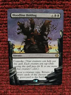 Bloodline Bidding MTG Lorwyn Eclipsed Hand Painted Borderless Full Altered Art v - Image 2