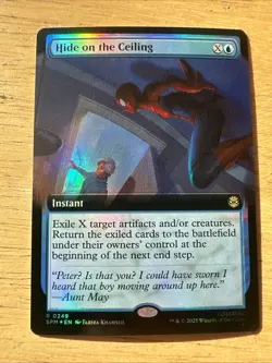 Foil Hide On The Ceiling (extended Art) M/NM Magic MTG Marvel's Spider-man - Image 1