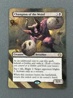 Champion of the Weird MTG Lorwyn Eclipsed Hand Painted Extended Full Altered Art - Image 1