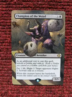 Champion of the Weird MTG Lorwyn Eclipsed Hand Painted Extended Full Altered Art - Image 2