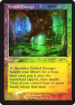MTG RETRO FRAME FOIL PROMOS: FABLED PASSAGE, GOBLIN GUIDE, DIG THROUGH TIME+ - Image 1