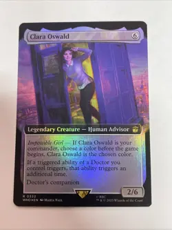 Clara Oswald (Extended Art) Universes Beyond: Doctor Who Foil #332 Rare - Image 1