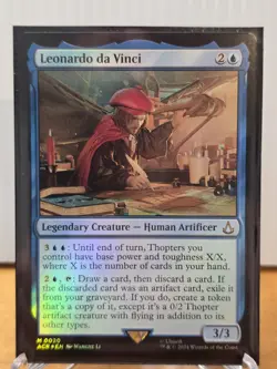 MTG FOIL Leonardo da Vinci - Assassin's Creed #0020 - Image 1