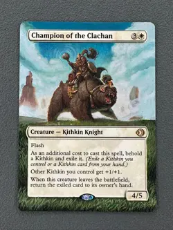 Champion of the Clachan MTG Lorwyn Eclipsed Hand Painted Borderless Altered Art - Image 1