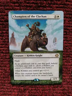 Champion of the Clachan MTG Lorwyn Eclipsed Hand Painted Borderless Altered Art - Image 2