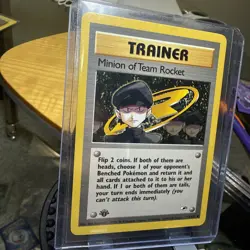 Minion of Team Rocket 1st Edition 113/132 Gym Heroes Trainer Pokemon WOTC LP - Image 5