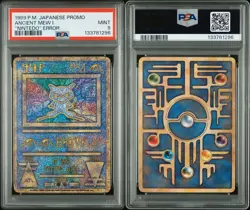 Ancient Mew I "Nintedo" Error Pokemon 1999 Holo Movie Promo Japanese PSA 9 - Image 1