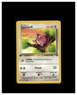 Pokemon TCG 1st Edition Jigglypuff 54/64 Jungle Regular - Image 1