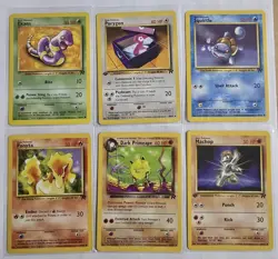 Pokemon TCG Original Team Rocket Card Lot Of 6. Two 1st Edition - Image 1