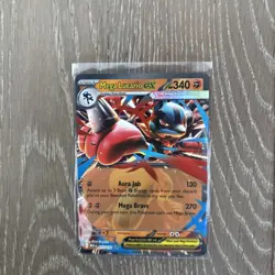 Pokemon TCG Mega Lucario EX 077/132 Mega Evolution Double Rare NM - Image 1