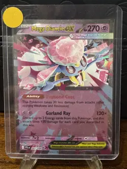 Pokemon TCG Phantasmal Flames Mega Diancie Ex 041/094 Double Rare Holo NM - Image 1
