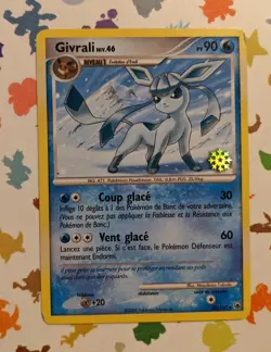 Pokemon Glaceon 20/100 Countdown Calendar *French* Snowflake Stamp 2008 Promo - Image 1