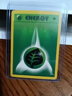 Pokemon Card Gym Heroes Grass Energy 129/132 1st First Edition NM Vintage WoTC - Image 1